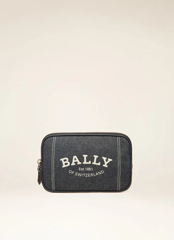 Men Bally Messenger Bags Chadd 8211 Nylon Mix CrossBody Bag In Navy