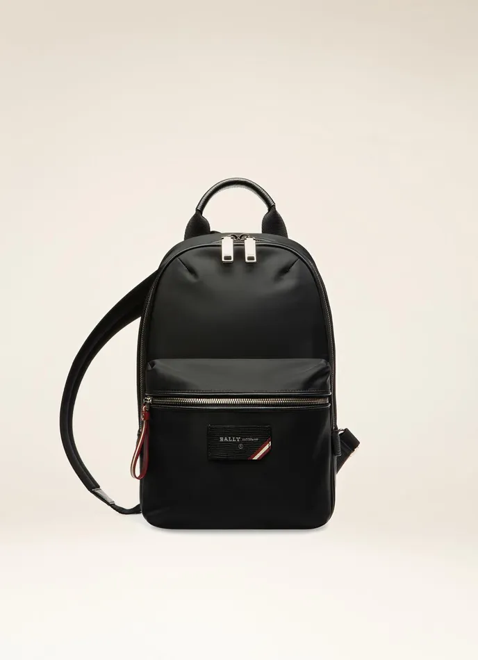 Men Bally Messenger Bags Fuston 8211 Nylon Sling Bag In Black