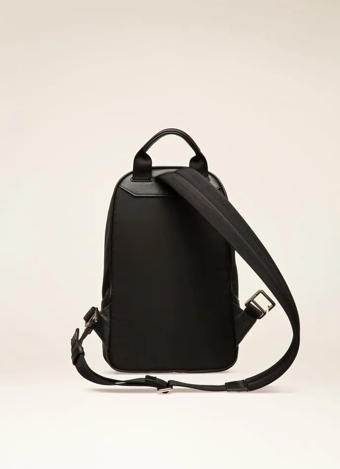Men Bally Messenger Bags Fuston 8211 Nylon Sling Bag In Black