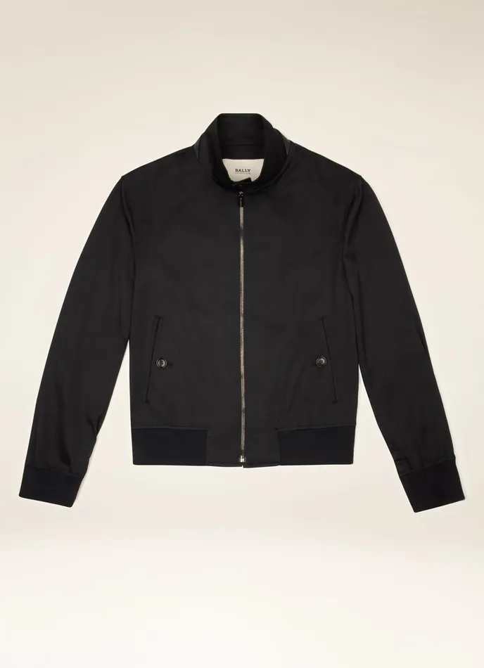 Men Bally Outerwear Blouson 8211 Cotton Mix Outerwear In Navy