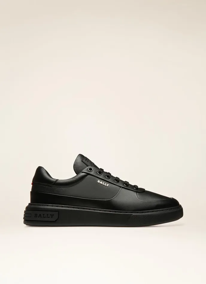Men Bally Sneakers Manny 8211 Leather Sneakers In Black