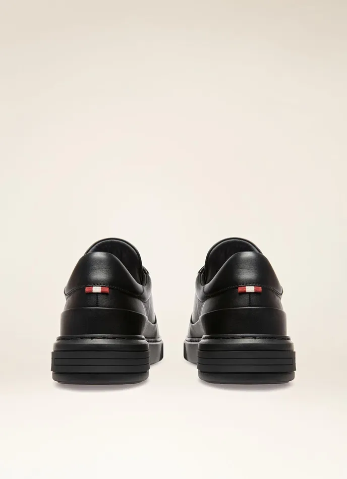Men Bally Sneakers Manny 8211 Leather Sneakers In Black