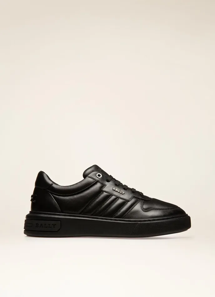 Men Bally Sneakers Maudo 8211 Leather Sneakers In Black