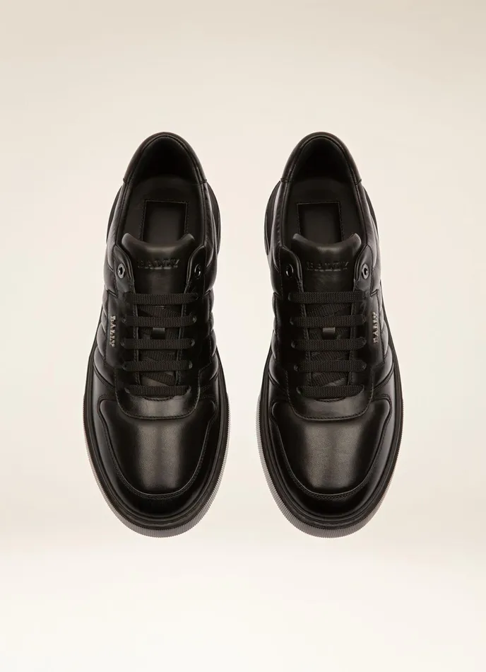 Men Bally Sneakers Maudo 8211 Leather Sneakers In Black
