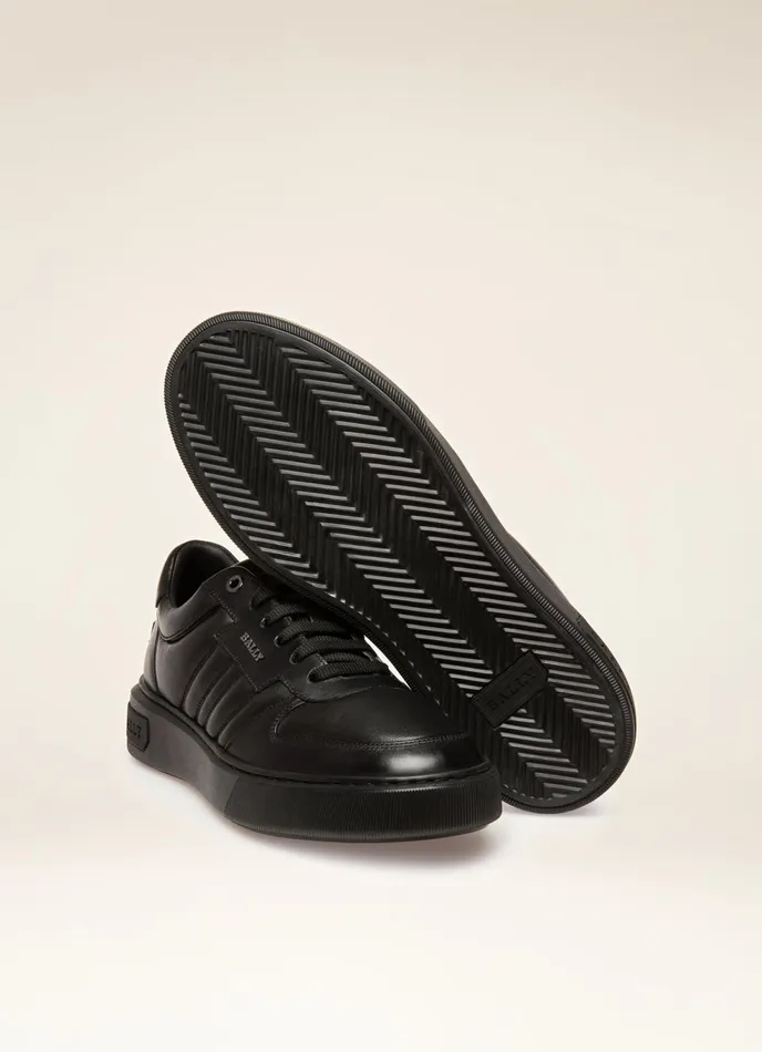 Men Bally Sneakers Maudo 8211 Leather Sneakers In Black