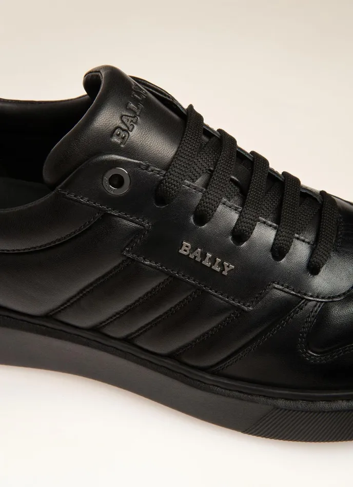 Men Bally Sneakers Maudo 8211 Leather Sneakers In Black
