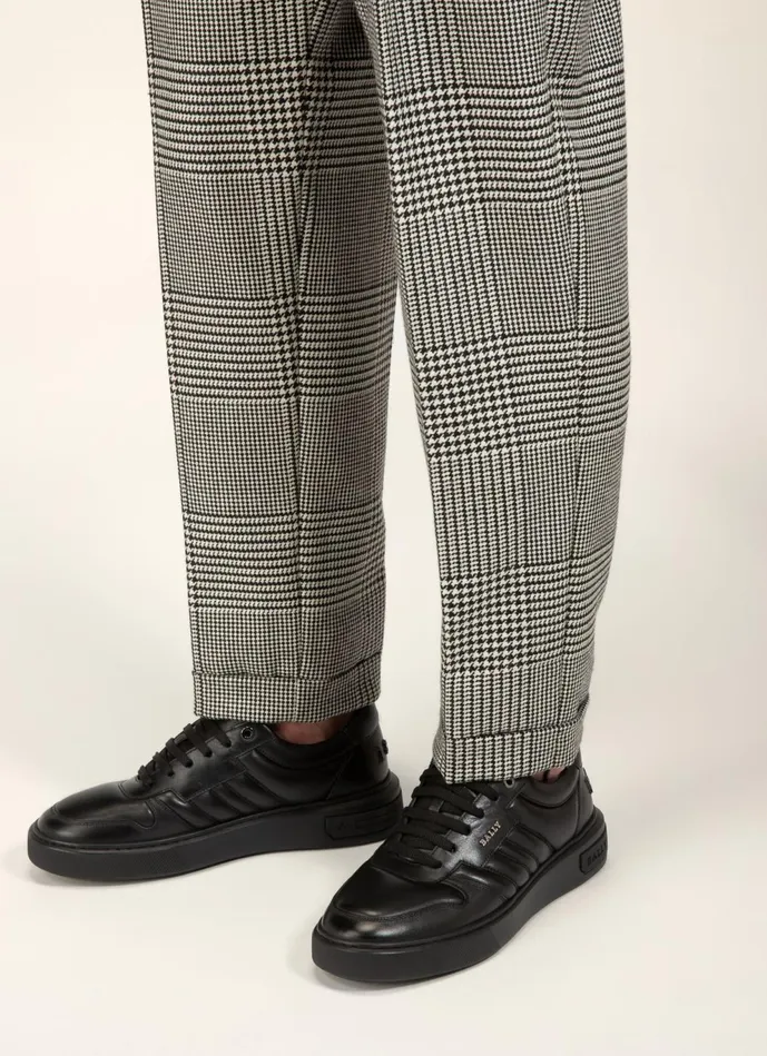 Men Bally Sneakers Maudo 8211 Leather Sneakers In Black
