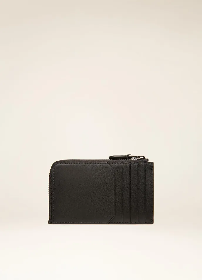 Men Bally Wallets Bord 8211 TPU Card Holder In Black and Brown