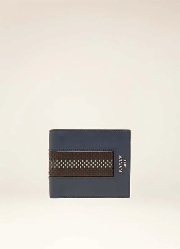 Men Bally Wallets Brasai 8211 Leather Wallet In Navy