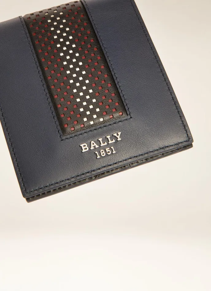 Men Bally Wallets Brasai 8211 Leather Wallet In Navy
