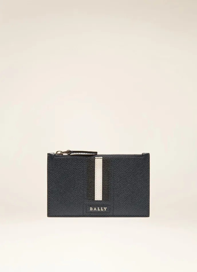 Men Bally Wallets Tenley 8211 Leather Card Holder In Navy