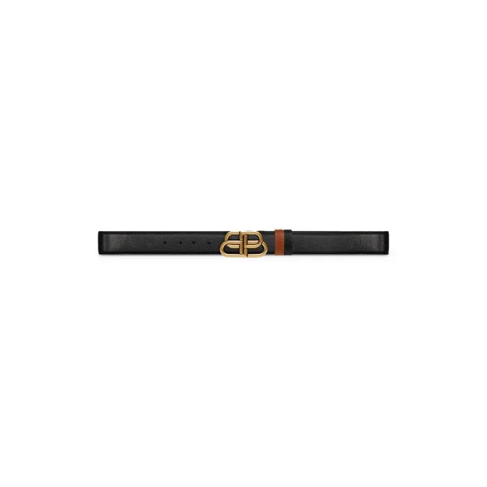 Men Belts Balenciaga Bb Reversible Belt In Black