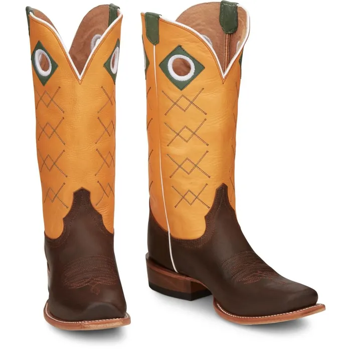 MEN Billet 13034 Western Brown Justin Boots Western