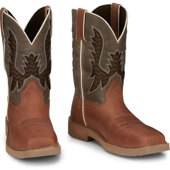 MEN Bolt 11034 Work Redwood Justin Boots Work