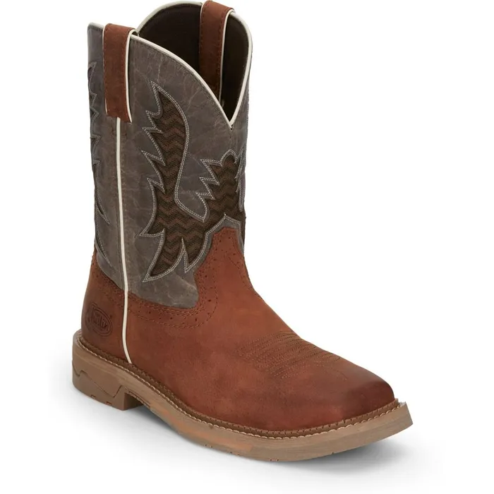 MEN Bolt 11034 Work Redwood Justin Boots Work