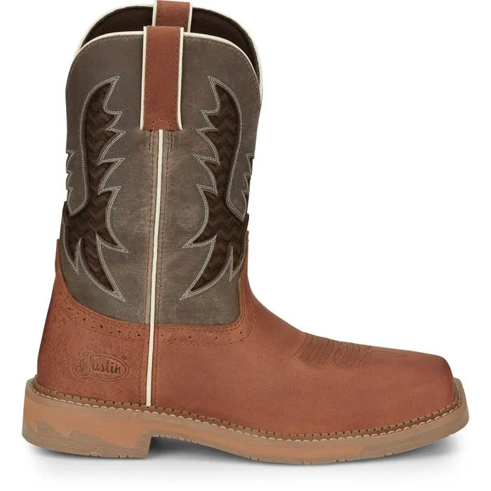 MEN Bolt 11034 Work Redwood Justin Boots Work