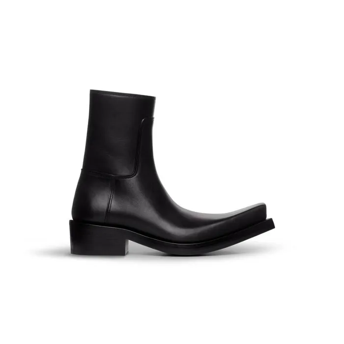 Men Boots and Derbies Balenciaga Santiago Bootie In Black