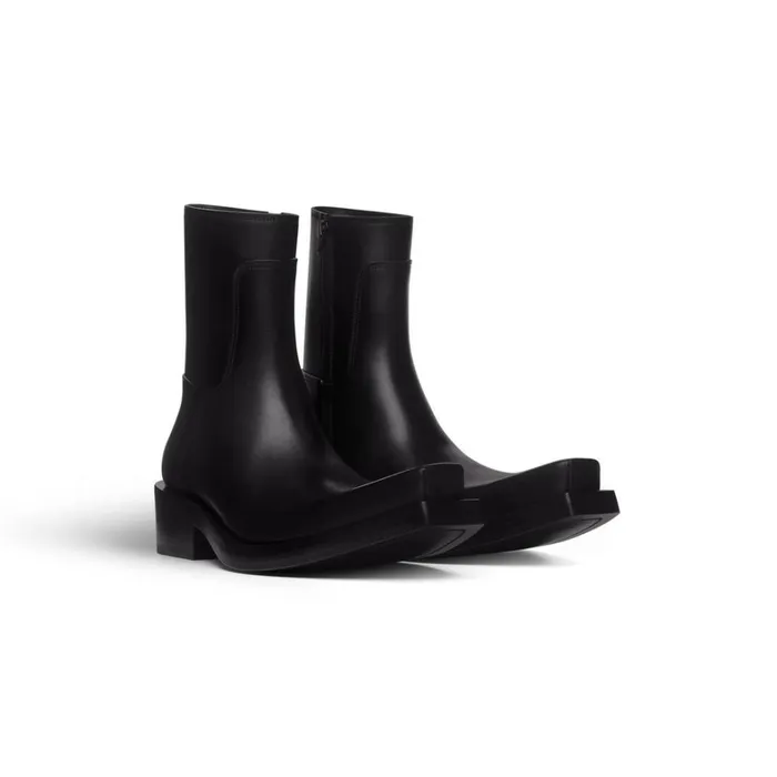 Men Boots and Derbies Balenciaga Santiago Bootie In Black