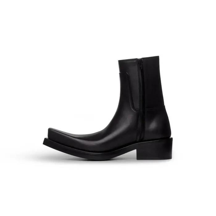 Men Boots and Derbies Balenciaga Santiago Bootie In Black