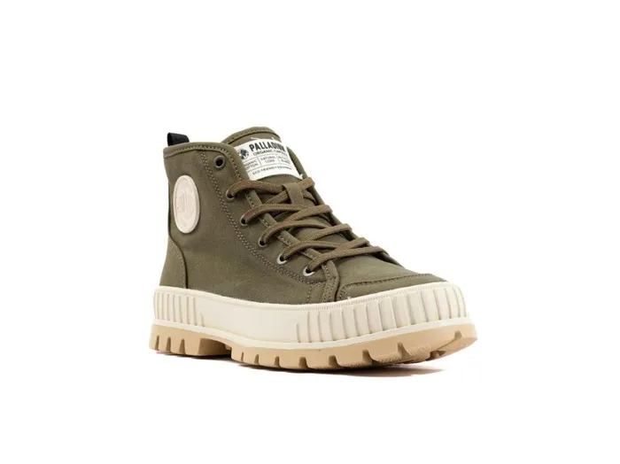 Men Boots PALLADIUM PALLASHOCK ORGANIC 2 Olive Night Men Boots PALLADIUM PALLASHOCK ORGANIC 2 Olive Night