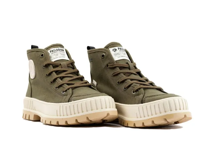 Men Boots PALLADIUM PALLASHOCK ORGANIC 2 Olive Night Men Boots PALLADIUM PALLASHOCK ORGANIC 2 Olive Night
