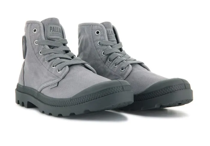 Men Boots PALLADIUM PAMPA HI Gray Flannel Men Boots PALLADIUM PAMPA HI Gray Flannel