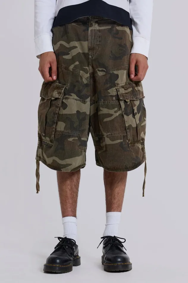 Men Cadet Camo Shorts Jaded London Shorts and Jorts
