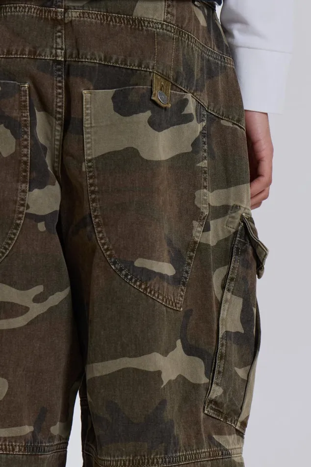 Men Cadet Camo Shorts Jaded London Shorts and Jorts