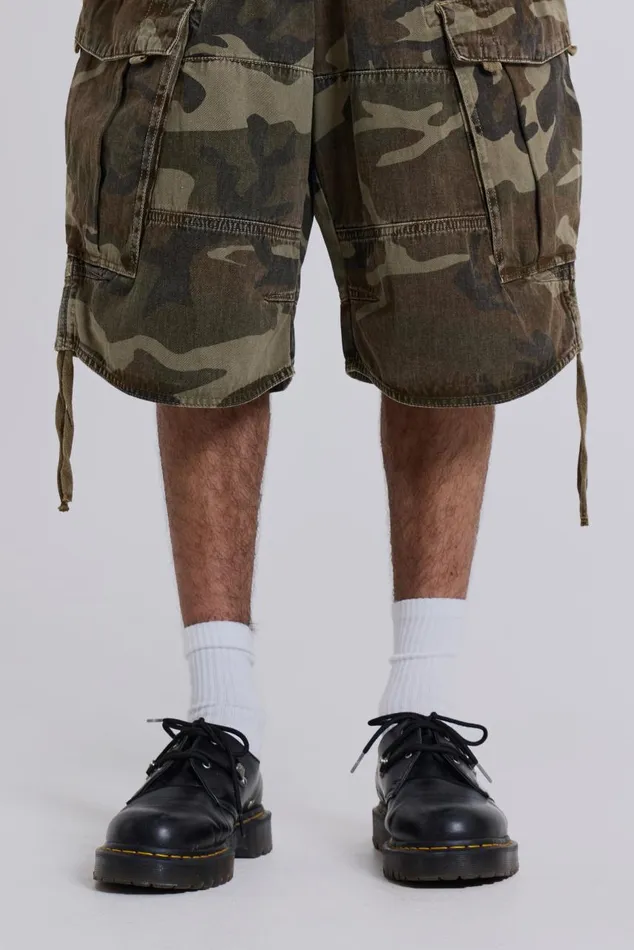 Men Cadet Camo Shorts Jaded London Shorts and Jorts