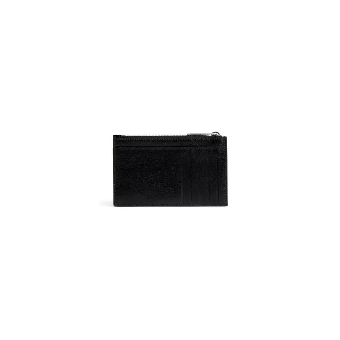Men Card Holders Balenciaga Monaco Long Coin And Card Holder In Black