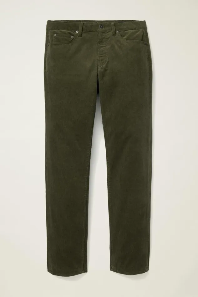 Men Corduroy 5Pocket Pants Dark Olive Green Bonobos 5Pocket Pants