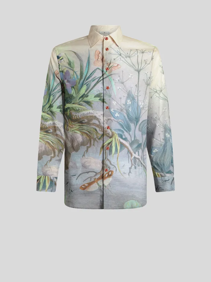 Men Cotton Shirt Etro Shirts