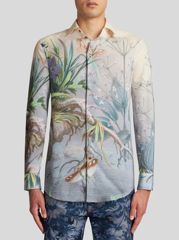 Men Cotton Shirt Etro Shirts
