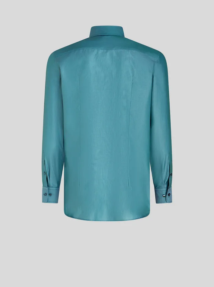 Men Cotton Shirt With Mini Logo Etro Shirts