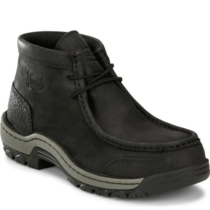 MEN Crafton 4034 Alloy Toe Coal Justin Boots Work