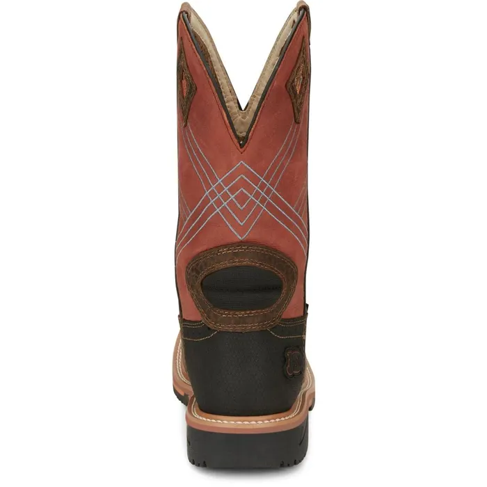 MEN Dalhart 12034 Waterproof Caramel Justin Boots Work