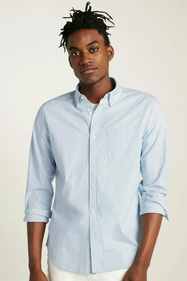 Men Everyday Shirt Bayou Green Oxnard Stripe Bonobos Casual Shirts