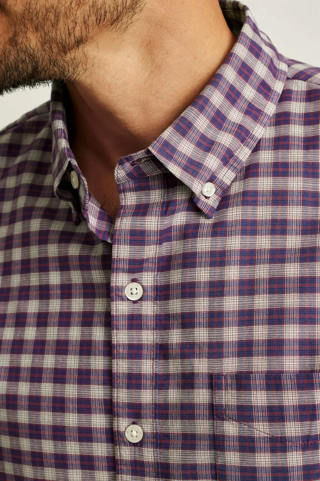 Men Everyday Shirt Crimson Hill Plaid Bonobos Casual Shirts