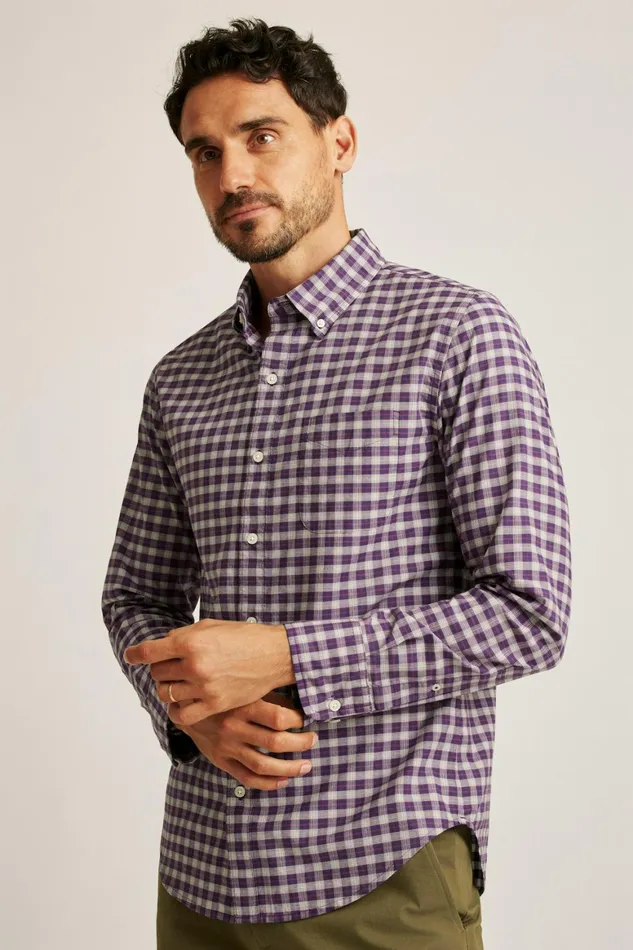 Men Everyday Shirt Crimson Hill Plaid Bonobos Casual Shirts