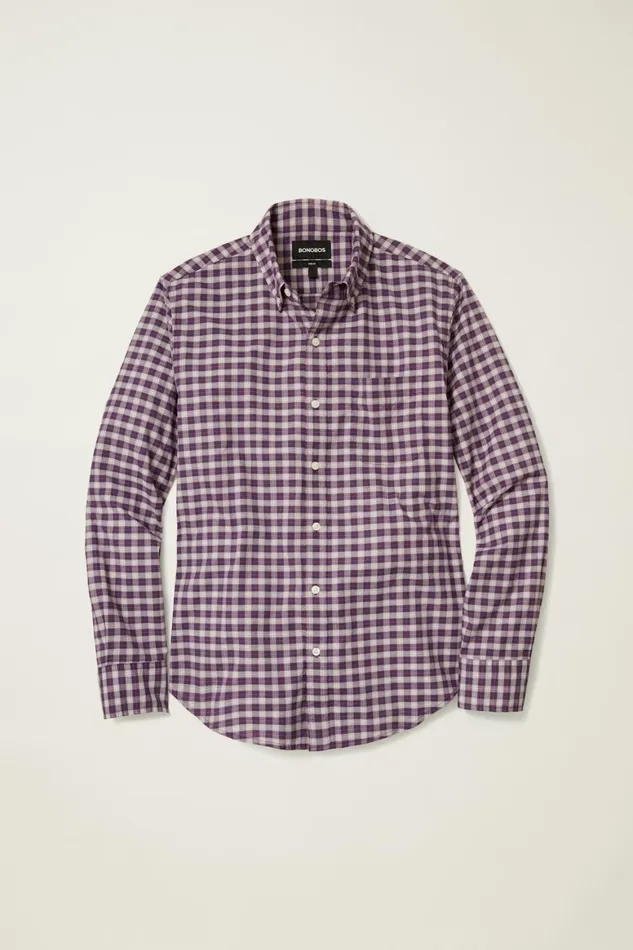 Men Everyday Shirt Crimson Hill Plaid Bonobos Casual Shirts