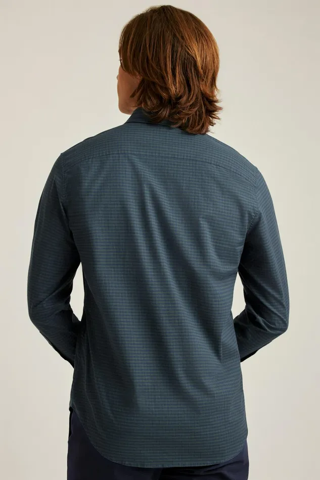 Men Everyday Shirt Navy Green Gingham Bonobos Casual Shirts