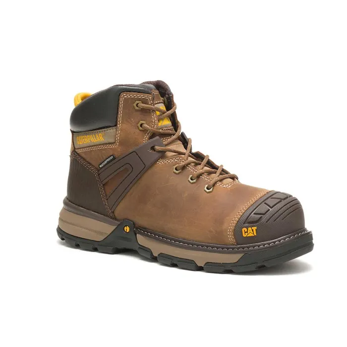 Men Excavator Superlite Waterproof Soft Toe Work Boot Cat Footwear Boots