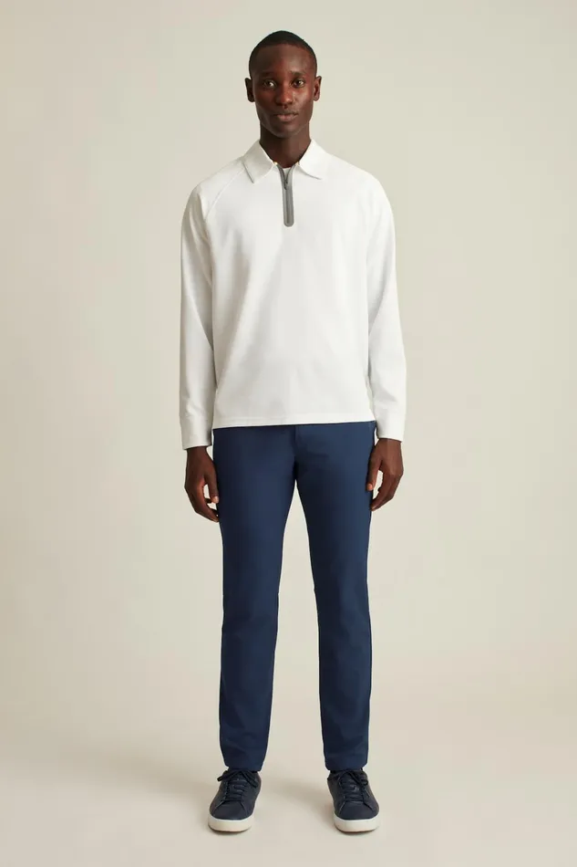 Men Fall Ball Long Sleeve Golf Polo White Bonobos Golf Polos and Tops