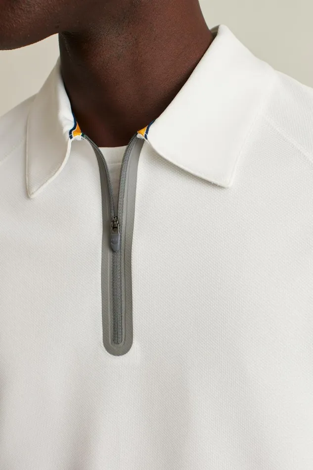 Men Fall Ball Long Sleeve Golf Polo White Bonobos Golf Polos and Tops