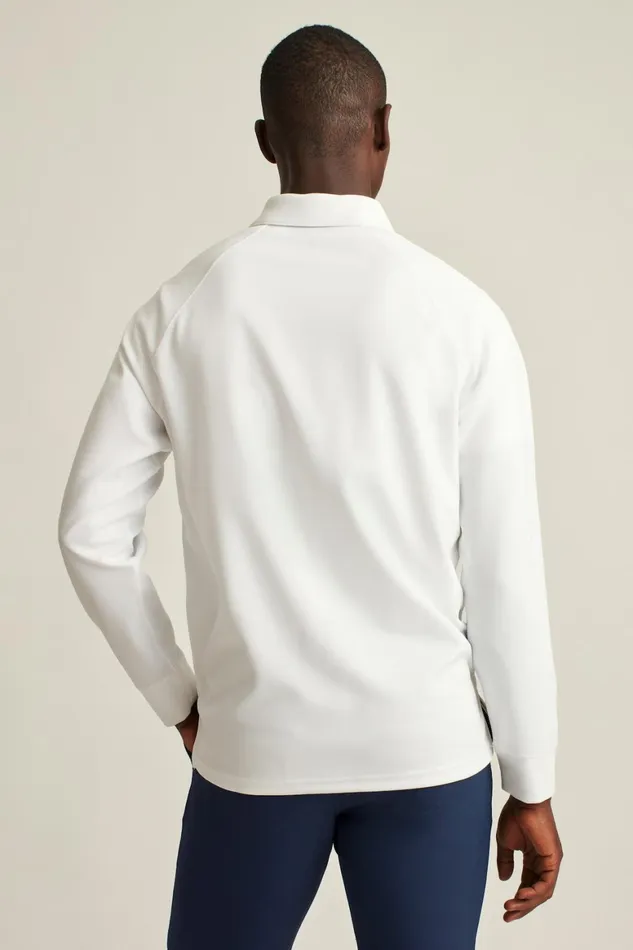 Men Fall Ball Long Sleeve Golf Polo White Bonobos Golf Polos and Tops