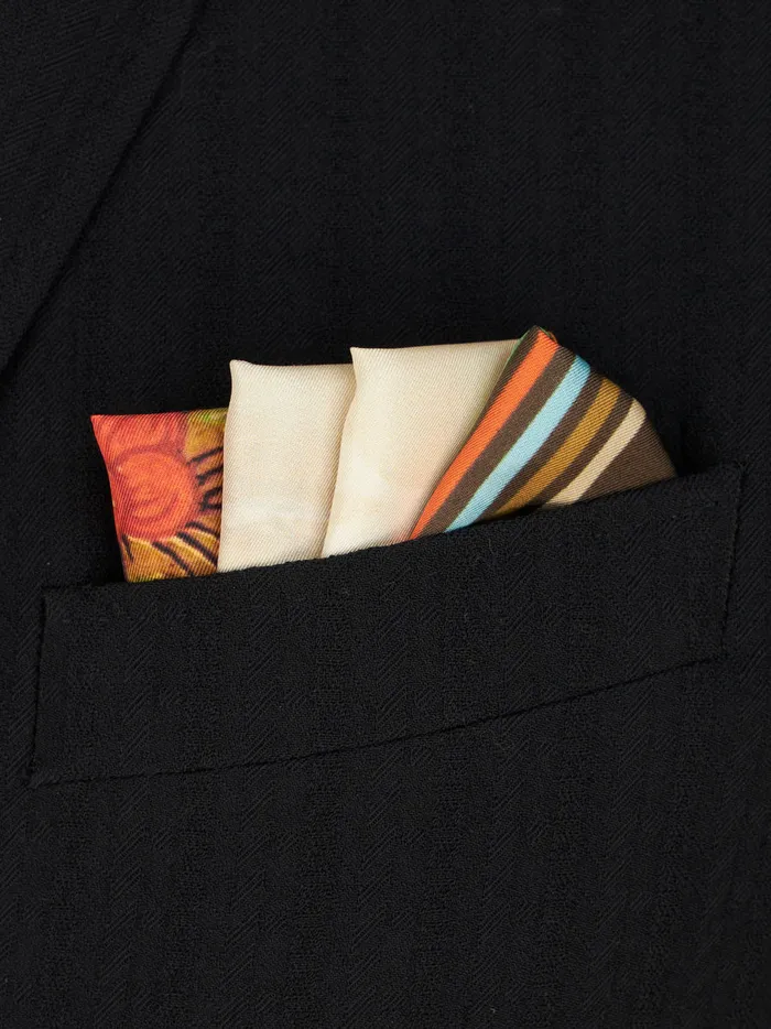 Men Figurative Design Pocket Square Etro Ties And Pocket Squares