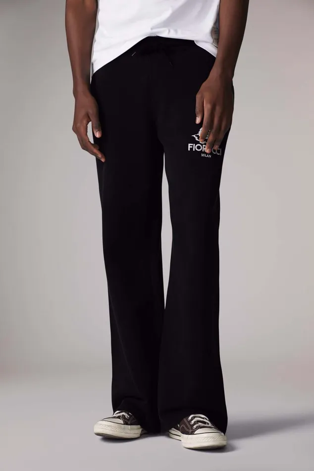 Men Fiorucci Bottoms Milan Angels Joggers Black Men Fiorucci Bottoms Milan Angels Joggers Black