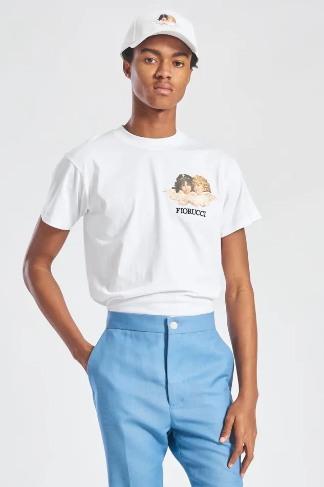 Men Fiorucci TShirts and Tops Angels Logo TShirt White