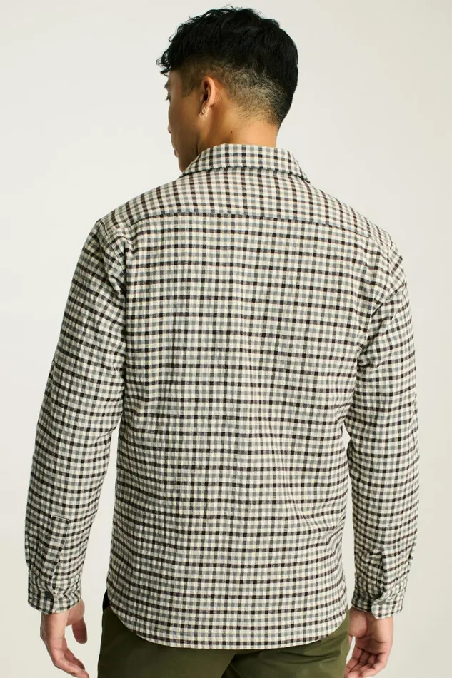 Men Flannel Quilted Jacket Multicolor Gingham Bonobos Overshirts
