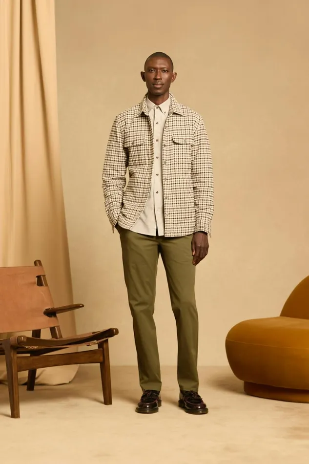 Men Flannel Quilted Jacket Multicolor Gingham Bonobos Overshirts